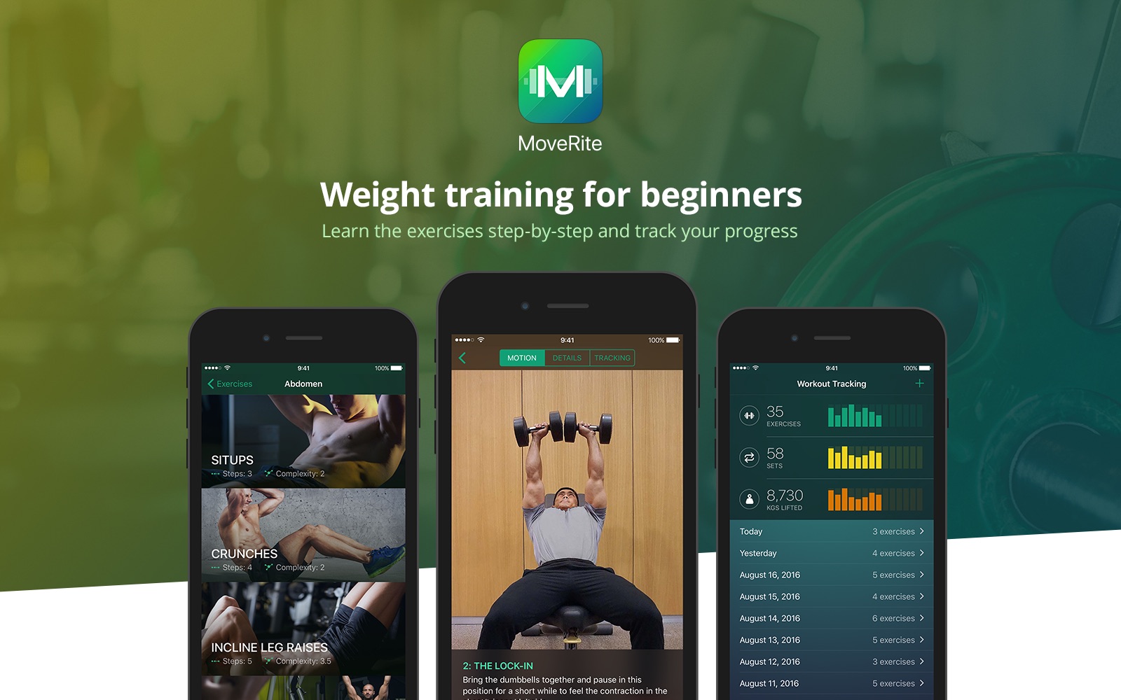 Weight training for beginners by MoveRite
